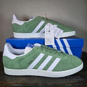 adidas gazelle silver green womens adidas Gazelle Mens Lifestyle Shoes Mesa Cloud White Collegiate Burgundy  ID7990 – Shoe Palace main image 1